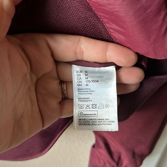 H&M Burgundy Long Sleeve Men’s Bomber Jacket - Picture 7 of 8